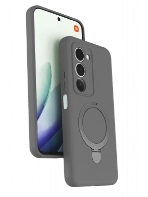 Newface Xiaomi Redmi 15 4G Regal Magsafe Standlı Kapak - Titan Gri