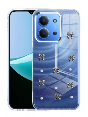 Newface Xiaomi Redmi 15C 4G Fiyonk Desenli Kapak - Desen 8