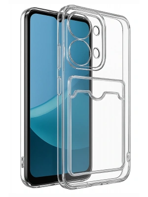 Newface Xiaomi Redmi 15C 4G Kılıf Kart Şeffaf Silikon - Şeffaf