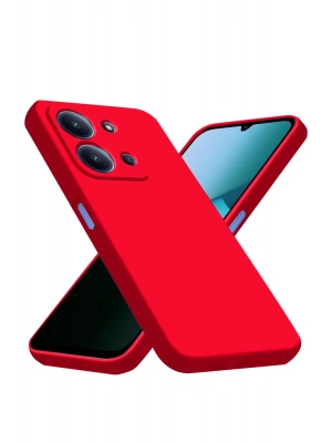 Newface Xiaomi Redmi 15C 4G Nano içi Kadife Silikon - Kırmızı