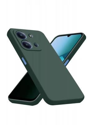 Newface Xiaomi Redmi 15C 4G Nano içi Kadife Silikon - Koyu Yeşil