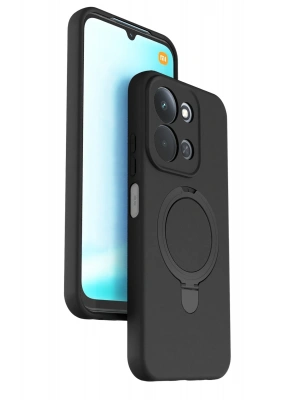 Newface Xiaomi Redmi 15C 4G Regal Magsafe Standlı Kapak - Siyah