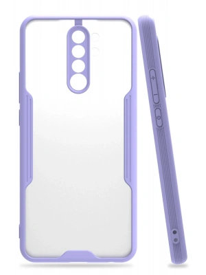 Newface Xiaomi Redmi 9 Kılıf Platin Silikon - Lila