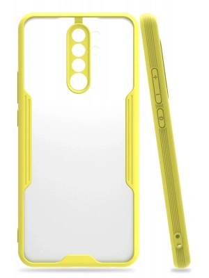 Newface Xiaomi Redmi 9 Kılıf Platin Silikon - Sarı