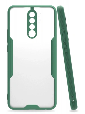 Newface Xiaomi Redmi 9 Kılıf Platin Silikon - Yeşil