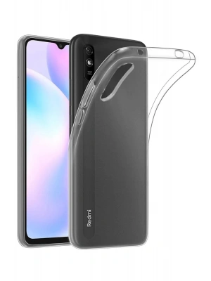 Newface Xiaomi Redmi 9A Kılıf Lüx Şeffaf Silikon - Şeffaf