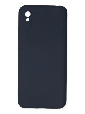 Newface Xiaomi Redmi 9A Kılıf Nano içi Kadife Silikon - Lacivert