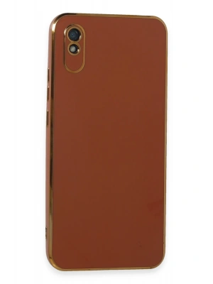 Newface Xiaomi Redmi 9A Kılıf Volet Silikon - Kırmızı