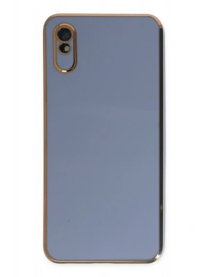 Newface Xiaomi Redmi 9A Kılıf Volet Silikon - Mavi