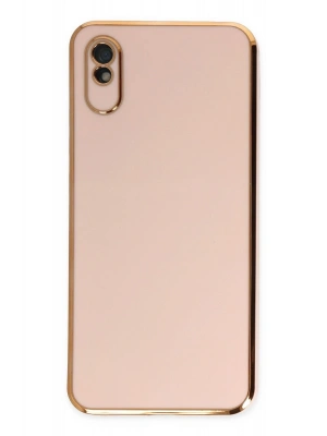 Newface Xiaomi Redmi 9A Kılıf Volet Silikon - Pembe