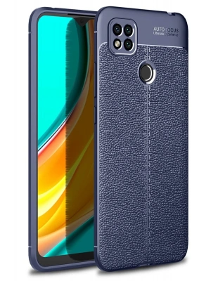 Newface Xiaomi Redmi 9C Kılıf Auto Focus Kapak - Lacivert