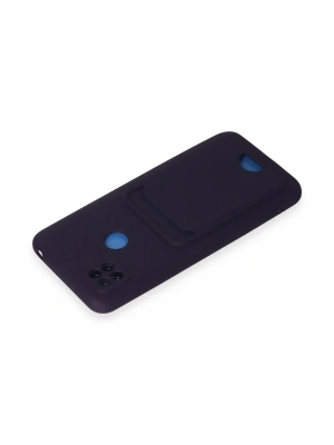 Newface Xiaomi Redmi 9C Kılıf Kelvin Kartvizitli Silikon - Derin Mor