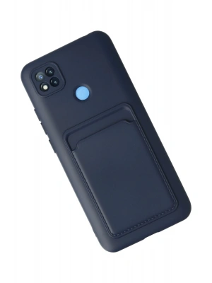 Newface Xiaomi Redmi 9C Kılıf Kelvin Kartvizitli Silikon - Lacivert