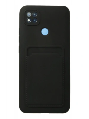 Newface Xiaomi Redmi 9C Kılıf Kelvin Kartvizitli Silikon - Siyah