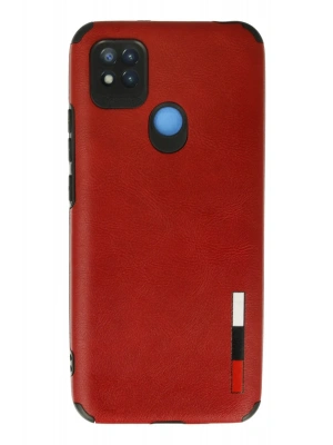 Newface Xiaomi Redmi 9C Kılıf Loop Deri Silikon - Kırmızı