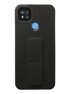 Newface Xiaomi Redmi 9C Kılıf Mega Standlı Silikon - Siyah