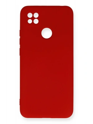 Newface Xiaomi Redmi 9C Kılıf Nano içi Kadife Silikon - Kırmızı