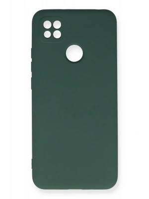 Newface Xiaomi Redmi 9C Kılıf Nano içi Kadife Silikon - Koyu Yeşil