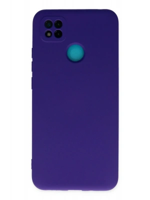 Newface Xiaomi Redmi 9C Kılıf Nano içi Kadife Silikon - Mor