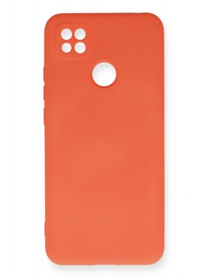 Newface Xiaomi Redmi 9C Kılıf Nano içi Kadife Silikon - Turuncu