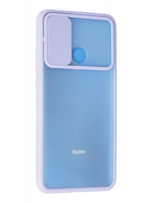 Newface Xiaomi Redmi 9C Kılıf Palm Buzlu Kamera Sürgülü Silikon - Lila