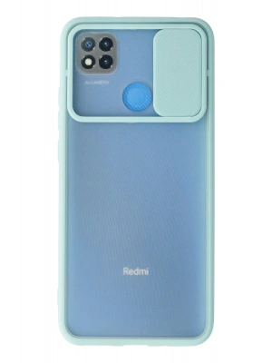 Newface Xiaomi Redmi 9C Kılıf Palm Buzlu Kamera Sürgülü Silikon - Turkuaz