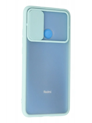 Newface Xiaomi Redmi 9C Kılıf Palm Buzlu Kamera Sürgülü Silikon - Turkuaz