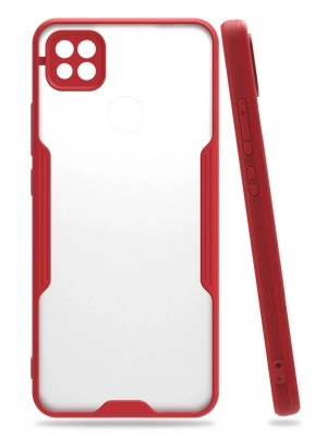 Newface Xiaomi Redmi 9C Kılıf Platin Silikon - Kırmızı