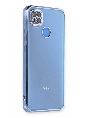 Newface Xiaomi Redmi 9C Kılıf Razer Lensli Silikon - Açık Mavi