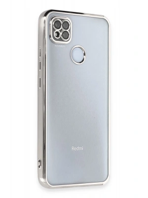 Newface Xiaomi Redmi 9C Kılıf Razer Lensli Silikon - Gümüş