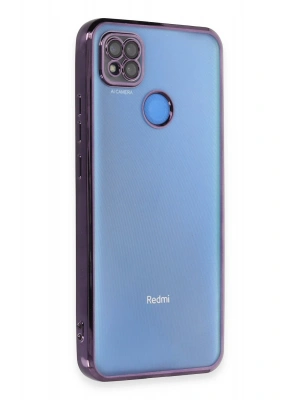 Newface Xiaomi Redmi 9C Kılıf Razer Lensli Silikon - Mor