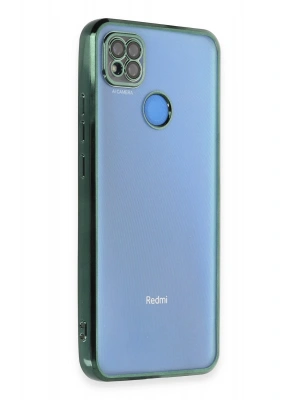 Newface Xiaomi Redmi 9C Kılıf Razer Lensli Silikon - Yeşil
