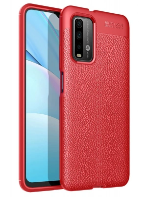 Newface Xiaomi Redmi 9T Kılıf Auto Focus Kapak - Kırmızı