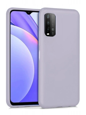Newface Xiaomi Redmi 9T Kılıf Nano içi Kadife Silikon - Lila