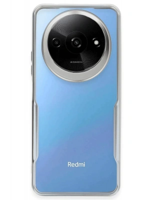 Newface Xiaomi Redmi A3 4G Kılıf Boyi Silikon Kapak - Gümüş