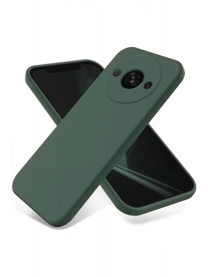 Newface Xiaomi Redmi A3 4G Kılıf First Silikon - Koyu Yeşil