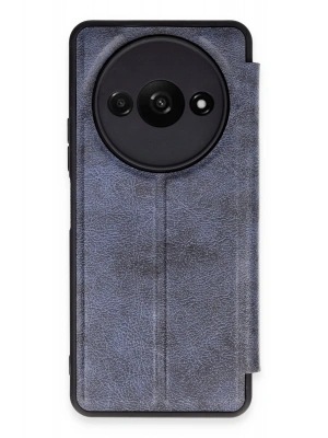Newface Xiaomi Redmi A3 4G Kılıf Flip Cover - Lacivert