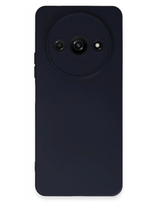 Newface Xiaomi Redmi A3 4G Kılıf Nano içi Kadife Silikon - Lacivert