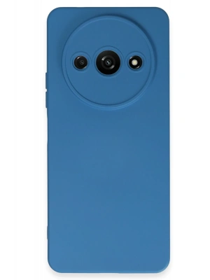 Newface Xiaomi Redmi A3 4G Kılıf Nano içi Kadife Silikon - Mavi