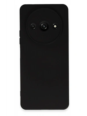 Newface Xiaomi Redmi A3 4G Kılıf Nano içi Kadife Silikon - Siyah