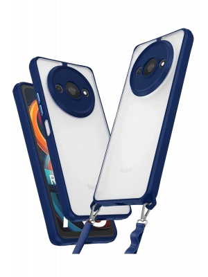 Newface Xiaomi Redmi A3 4G Kılıf Penta Silikon Kılıf - Lacivert