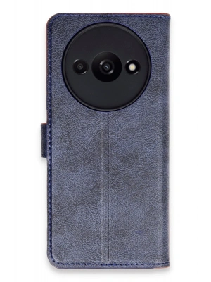 Newface Xiaomi Redmi A3 4G Kılıf Trend S Plus Kapaklı Kılıf - Lacivert