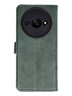 Newface Xiaomi Redmi A3 4G Kılıf Trend S Plus Kapaklı Kılıf - Yeşil