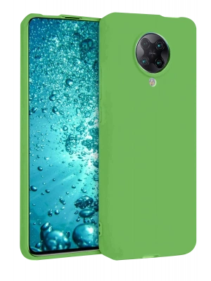 Newface Xiaomi Redmi K30 Pro Kılıf Nano içi Kadife Silikon - Yeşil