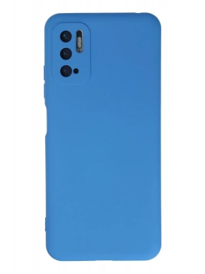 Newface Xiaomi Redmi Note 10 5G Kılıf Nano içi Kadife Silikon - Mavi