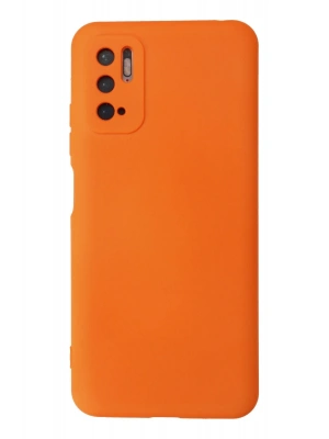 Newface Xiaomi Redmi Note 10 5G Kılıf Nano içi Kadife Silikon - Turuncu