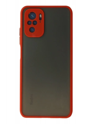 Newface Xiaomi Redmi Note 10 Kılıf Montreal Silikon Kapak - Kırmızı