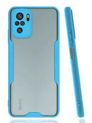 Newface Xiaomi Redmi Note 10 Kılıf Platin Silikon - Mavi