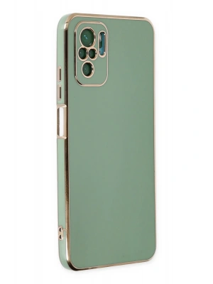 Newface Xiaomi Redmi Note 10 Kılıf Volet Silikon - Açık Yeşil