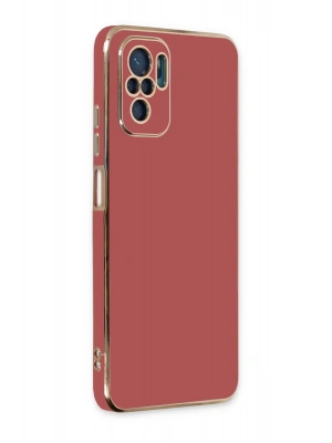 Newface Xiaomi Redmi Note 10 Kılıf Volet Silikon - Kırmızı